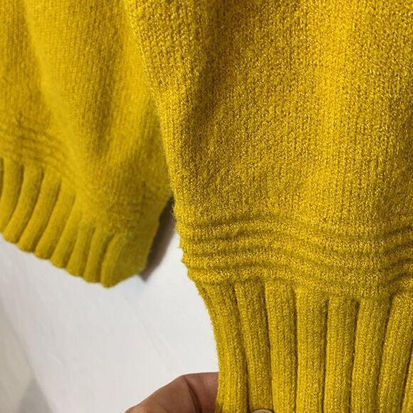 Anthropologie Margarita Gold Side Button Mockneck LS Tunic Sweater Size XS - Picture 12 of 13